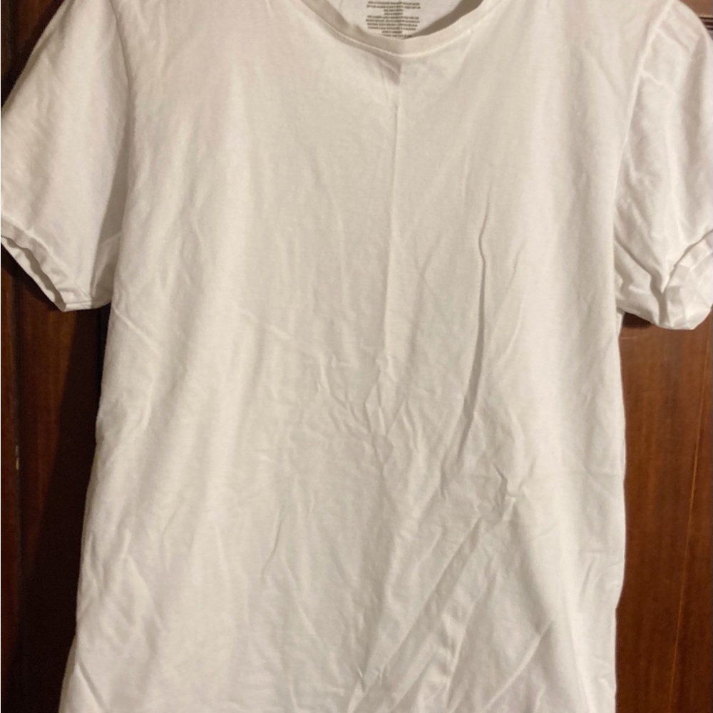 Mens Good fellow Co. white all cotton short sleeve tees